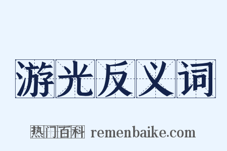 游光反义词是什么意思的图片